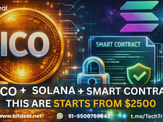 Complete ICO Development, Solana Token Development & Smart Contracts – From $2500