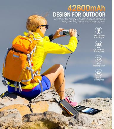 power-bank-solar-charger-42800mah-power-bank-portable-charger-external-battery-pack-5v31a-qc-30-fast-charging-with-built-in-super-bright-big-0